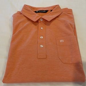 Travis Mathew’s Men S/S Shirt Orange Large